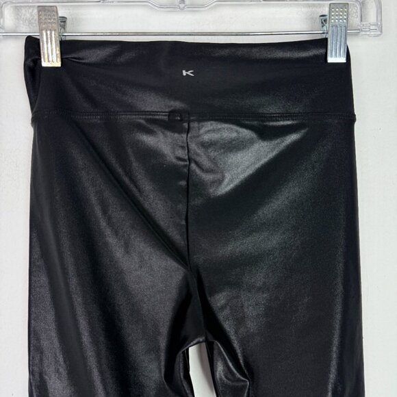 Koral Densonic High Rise Infinity Short Biker Black High Shine Size Small S EUC - Picture 8 of 9